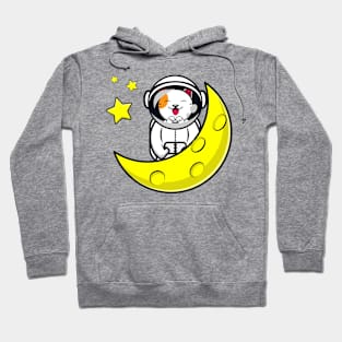 Cute cat astronot cartoon Hoodie